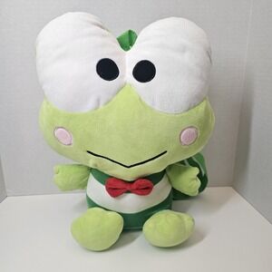 Sanrio Keroppi 14" Plush Backpack Authentic Hello Kitty Frog‎ Bag Tote Purse